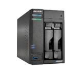 Asustor Lockerstore 2 AS6602T, 2-Bay NAS, Intel Apollo Lake Quad-Core J4125 up to 2.7GHz, 4 GB SO-DIMM DDR4, M.2 Slots (2280 NVMe SSD) x2, GbE x 2, USB 3.2 x 3, HDMI 2.0, WOW (Wake on WAN), WOL, System Sleep Mode, AES-NI hardware encryption