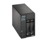 Asustor Lockerstore 2 AS6602T, 2-Bay NAS, Intel Apollo Lake Quad-Core J4125 up to 2.7GHz, 4 GB SO-DIMM DDR4, M.2 Slots (2280 NVMe SSD) x2, GbE x 2, USB 3.2 x 3, HDMI 2.0, WOW (Wake on WAN), WOL, System Sleep Mode, AES-NI hardware encryption