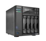 Asustor Lockerstore 4 AS6604T, 4-Bay NAS, Intel Apollo Lake Quad-Core J4125 up to 2.7GHz, 4 GB SO-DIMM DDR4,M.2 Slots (2280 NVMe SSD) x2, GbE x 2, USB 3.2 x 3, HDMI 2.0, WOW (Wake on WAN), WOL, System Sleep Mode, AES-NI hardware encryption