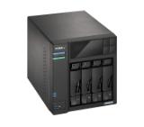 Asustor Lockerstore 4 AS6604T, 4-Bay NAS, Intel Apollo Lake Quad-Core J4125 up to 2.7GHz, 4 GB SO-DIMM DDR4,M.2 Slots (2280 NVMe SSD) x2, GbE x 2, USB 3.2 x 3, HDMI 2.0, WOW (Wake on WAN), WOL, System Sleep Mode, AES-NI hardware encryption