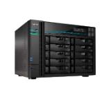 Asustor Lockerstore Pro 10 AS7110T,10 Bay NAS, Intel Xeon Quad-Core E-2224 3.4GHz (up to 4.6GHz) , 8GB DDR4 ECC SODIMM, 2.5GbE x3, 10GbE x1, M.2 Drive Slots x 2, USB 3.2Gen2 x2, USB 3.2Gen1 x1, WOW (Wake on WAN), WOL, System Sleep Mode, AES-NI hardware e