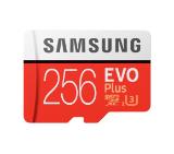 Samsung 256GB micro SD Card EVO+ with Adapter, Class10, Read 100MB/s - Write 90MB/s