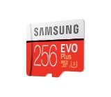 Samsung 256GB micro SD Card EVO+ with Adapter, Class10, Read 100MB/s - Write 90MB/s
