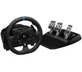 Logitech G923 Racing Wheel And Pedals, Xbox One, PC, 900° Rotation, Trueforce Next-Gen Force Feedback, Dual Clutch (In Supported Games), Aluminium, Steel, Leather