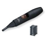 Beurer HR 2000 precision trimmer, For shaping and trimming eyebrows, nose and ear hairs, vertical stainless steel blade, comb attachment with 3/6 mm, Battery-powered, Incl. protective cap, cleaning brush and storage bag,Water-resistant