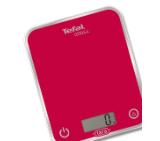 Tefal BC5003V2, Optiss, Kitchen Scale, up to 5kg, Resolution 1g function Tara, Digital LCD display, Ultra slim glass, raspberry