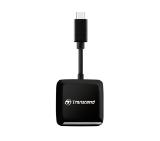 Transcend SD/microSD Card Reader, USB 3.2 Gen 1, Black, Type C