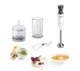 Bosch MS6CA4150, Blender, ErgoMixx, 800 W, Included transparent jug, chopper and stirrer, White, anthracite