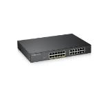 ZyXEL GS1900-24, 24-port GbE L2, 12 Port PoE Smart Switch, rackmount, 130 Watt