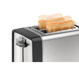 Bosch TAT5P420, Toaster, DesignLine, Stainless steel,  820-970 W, Auto power off, Defrost and warm setting, Lifting high