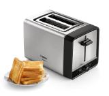 Bosch TAT5P420, Toaster, DesignLine, Stainless steel,  820-970 W, Auto power off, Defrost and warm setting, Lifting high