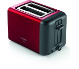 Bosch TAT3P424, Toaster, Compact toaster,DesignLine, 820-970 W, Auto power off, Defrost and warm setting, Lifting high, Red