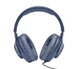 JBL QUANTUM 100 BLU Wired over-ear gaming headset with a detachable mic