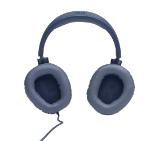 JBL QUANTUM 100 BLU Wired over-ear gaming headset with a detachable mic