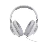 JBL QUANTUM 100 WHT Wired over-ear gaming headset with a detachable mic