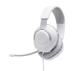 JBL QUANTUM 100 WHT Wired over-ear gaming headset with a detachable mic