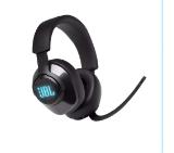 JBL QUANTUM 400 BLK USB over-ear gaming headset with game-chat dial