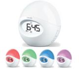 Beurer WL 32 wake up light, LED mood light with colour change, radio or alarm, Aux input, 15 Lux + Beurer HM 16 thermo hygrometer; Displays temperature and humidity