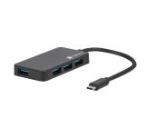 Natec usb 3.0 hub silkworm 4-ports black usb-c