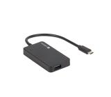 Natec usb 3.0 hub silkworm 4-ports black usb-c