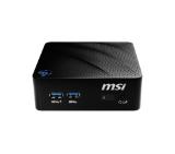 MSI PRO DT CUBI N 8GL-073EU, Intel Celeron N4000 (up to 2.6GHz), RAM 4GB (1x4) DDR4 1xSO-DIMM, SSD 64GB M.2, Gigabit LAN, WiFi 802.11 AC, BT 4.2, Windows 10 Pro, Fan-less design, Only 0.45L chasis, HDMI, VGA, 2x USB3.1, 40 W, 555 gr., VESA, Black