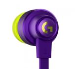 Logitech G333 Gaming Headphones, Cable Management, Custom-length Cable, Dual Dynamic Drivers, Purple