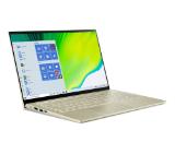 Acer Swift 5 Pro, SF514-55T-52KV, Intel Core i5-1135G7 (up to 4.0Ghz, 8MB), 14.0" IPS FHD (1920x1080) Touch AG Antibacterial, HD Cam, 8GB DDR4, 512GB Intel PCIe SSD, Intel HD, (WiFiAX), BT, FPR, Backlit KBD, Win 10 PRO, Gold