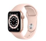 Apple Watch S6 GPS, 40mm Gold Aluminium Case with Pink Sand Sport Band - Regular