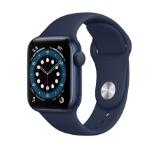 Apple Watch S6 GPS, 40mm Blue Aluminium Case with Deep Navy Sport Band - Regular
