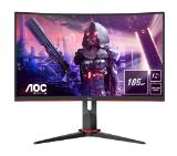 AOC C27G2U/BK, 27" Curved WLED VA, 1920x1080@165Hz, 4ms GtG/1ms MPRT, 250cd/m2, 4000:1, DC80M:1, FreeSync Prem, FlickerFree, Low Blue Light, 2Wx2, Tilt, Heigh Adjust, Swivel, D-SUB, 2xHDMI, DP, 4xUSB