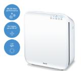 Beurer LR 310 Air purifier, 3 output levels, Timer function,for rooms of 18m2 – 56m2, three-layered filter system, Product dimensions 14,5 x 38,8 x 42,8 cm + Beurer MM 10 Medical face mask, 20 pcs, 3-layer non-woven technology, BFE >= 95%, 175 x 95 mm