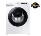 Samsung WW70T552DAW/S7, Washing Machine, 7kg, 1200 rpm,  Energy Efficiency B, Add Wash,  AI Control, Eco Bubble, Hygiene Steam, Spin Efficiency B, WiFi, White, Black door