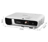 Epson EB-W51, WXGA (1280 x 800, 16:10), 4000 ANSI lumens, 16000:1, WLAN (optional), HDMI, USB 3:1 function, VGA, Speakers, Lamp warr: 12 months or 1.000 h, White