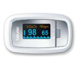 Beurer PO 30 pulse oximeter, Measurement of arterial oxygen saturation (SpO2) and heart rate (pulse), Colour display with 4 available views, Adjustable display brightness,Graphic pulse display, Medical device