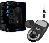 Logitech G Pro X Superlight Wireless Mouse, Lightspeed Wireless 1ms, HERO 25K DPI Sensor, 400 IPS, Onboard Memory, >63g, Black