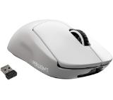 Logitech G Pro X Superlight Wireless Mouse, Lightspeed Wireless 1ms, HERO 25K DPI Sensor, 400 IPS, Onboard Memory, >63g, White