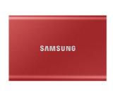 Samsung Portable SSD T7 500GB, USB 3.2, Read 1050 MB/s Write 1000 MB/s, Metallic Red
