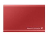 Samsung Portable SSD T7 500GB, USB 3.2, Read 1050 MB/s Write 1000 MB/s, Metallic Red