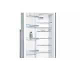 Bosch KSV36BIEP SER6 FS refrigerator, NoFrost, E, 186/60/65cm, 346l, 39dB, VitaFreshPlus, MultiBox, EasyLift bin, fan, display, handle, Inox EasyClean