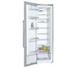 Bosch KSV36BIEP SER6 FS refrigerator, NoFrost, E, 186/60/65cm, 346l, 39dB, VitaFreshPlus, MultiBox, EasyLift bin, fan, display, handle, Inox EasyClean