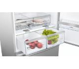 Bosch KGB86AIFP SER6 FS fridge-freezer NoFrost, F, 186/86/81cm, 613l(479+134), 42dB, VitaFresh Plus 42l, drawer freezer door, display, Inox EasyClean