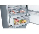 Bosch KGN39IJEA SER4 FS fridge-freezer NoFrost, E, Vario Style, 203/60/66cm, 366l(279+87), 39dB, VitaFresh 24l, Inox-look