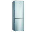 Bosch KGV36VLEAS SER2 FS Fridge-freezer LowFrost, E, 186/60/65cm, 308l(214+94), 39dB, VitaFresh, fan, inox-look