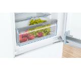 Bosch KIS87AFE0 SER6 BI fridge-freezer LowFrost, E, 177,2cm, 270l(209+61), 36dB, VitaFresh Plus, EasyAccess shelf, Vario Shelf, 2 cooling systems, display, flush-folding