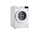 LG F4WN208N3E, Washing Machine, 8 kg, 1400 rpm, AI DD function, Add Item, Smart Diagnosis, Energy Efficiency D, Spin Efficiency B, LED Display, White