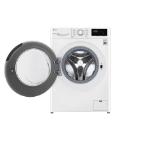 LG F4WN208N3E, Washing Machine, 8 kg, 1400 rpm, AI DD function, Add Item, Smart Diagnosis, Energy Efficiency D, Spin Efficiency B, LED Display, White