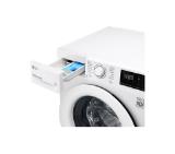 LG F4WN208N3E, Washing Machine, 8 kg, 1400 rpm, AI DD function, Add Item, Smart Diagnosis, Energy Efficiency D, Spin Efficiency B, LED Display, White