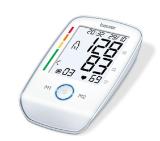 Beurer BM 45 upper arm blood pressure monitor, 2 x 60 memory spaces, XL Illuminated display (white), Touch sensor buttons, Illuminated START/STOP button, Risk indicator, Arrhythmia detection, Cuff size from 22 to 36 cm, Storage bag