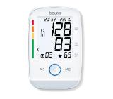 Beurer BM 45 upper arm blood pressure monitor, 2 x 60 memory spaces, XL Illuminated display (white), Touch sensor buttons, Illuminated START/STOP button, Risk indicator, Arrhythmia detection, Cuff size from 22 to 36 cm, Storage bag