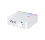 AOPEN Projector PV10 (powered by Acer), DLP, WVGA (854 x 480), 300Lm, 5000:1, LED Lamp (up to 30,000 hours), HDMI, DC Out (5V/0.5A, USB Type A), Stereo mini jack, WiFi, Speaker 2W, 0.4Kg, White